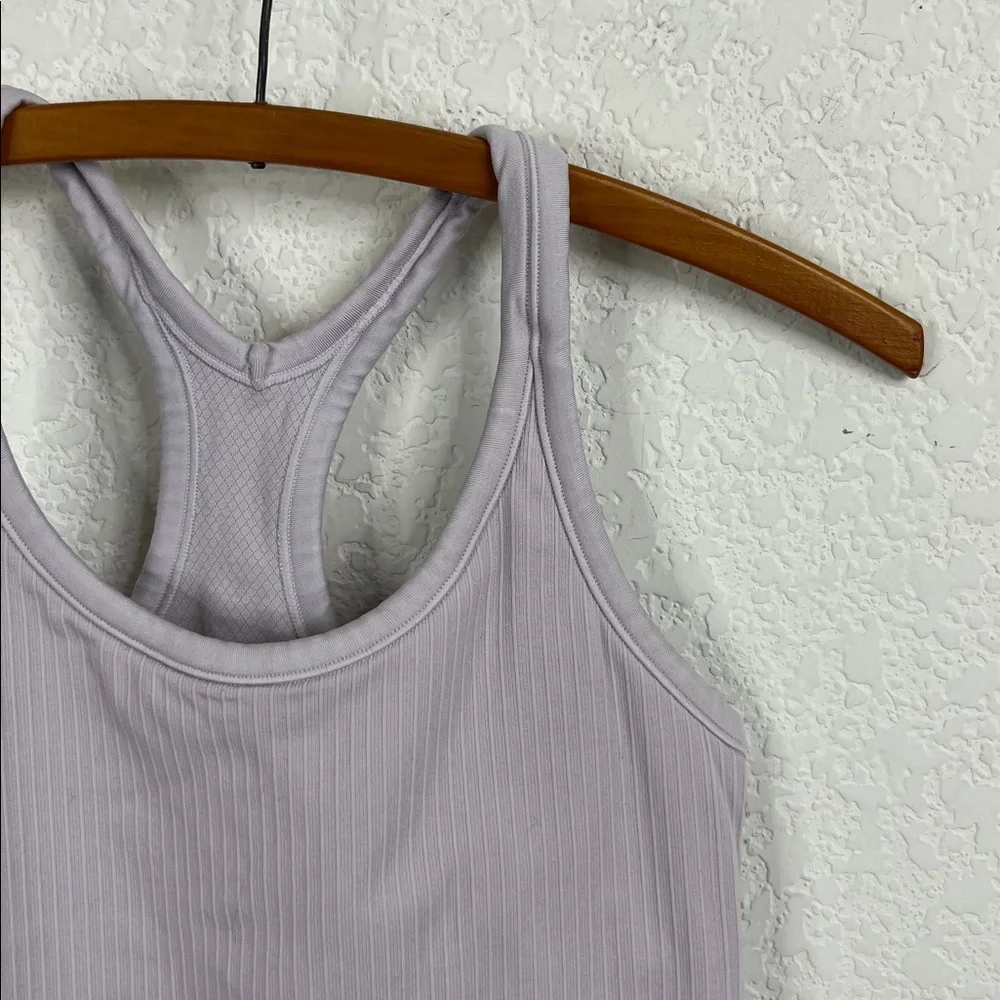 Ebb Compression Ribbed Racerback Active Workout Tank Top - Picture 2 of 8